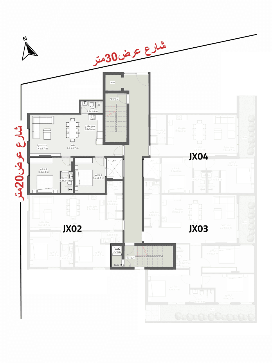 Unit Location Plan for Luxury Apartment 01