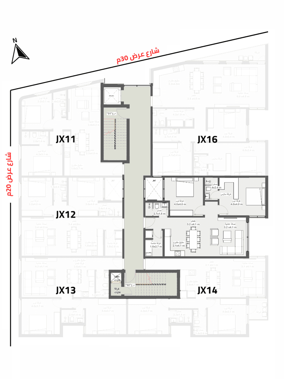 Unit Location Plan for Luxury Apartment 15