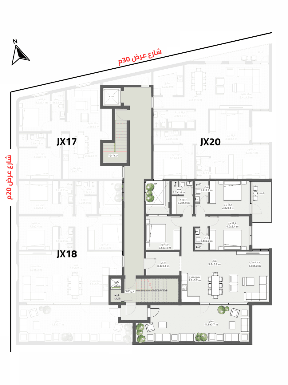 Unit Location Plan for Luxury Apartment 19