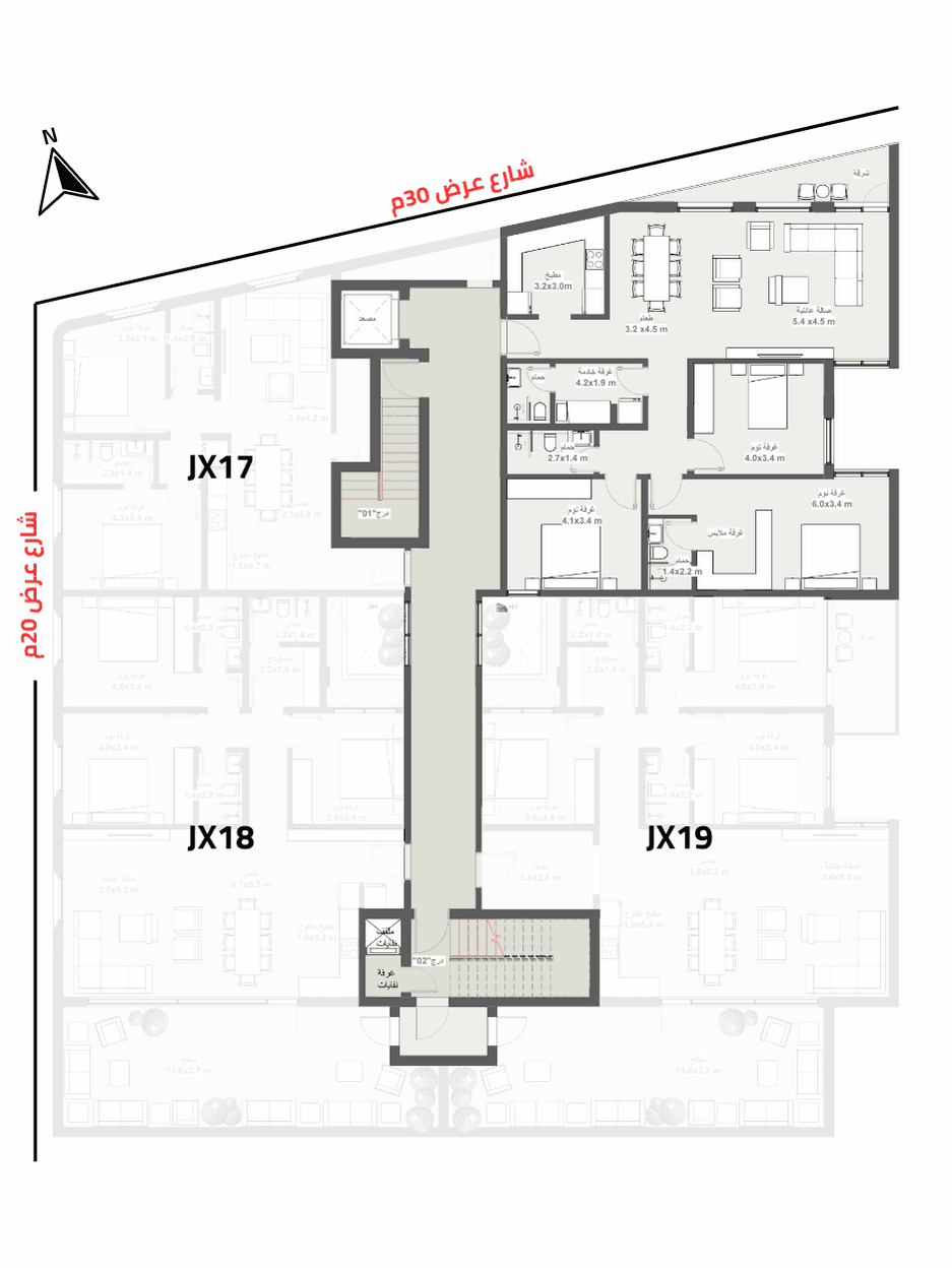 Unit Location Plan for Luxury Apartment 20