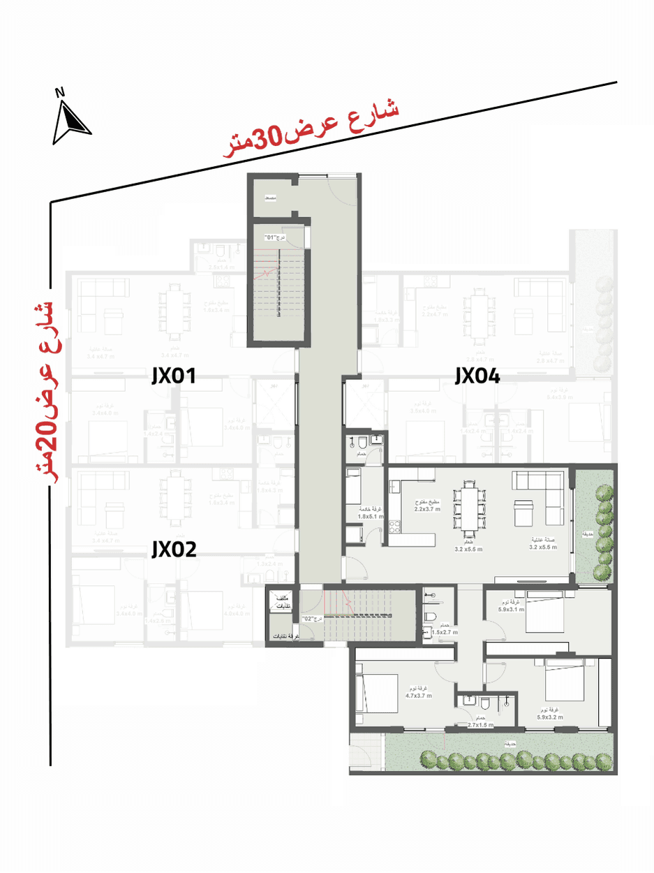 Unit location for Luxury Apartment 03