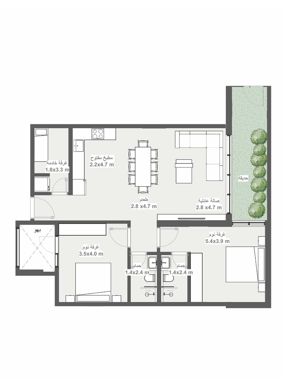 Floorplan for Luxury Apartment 04