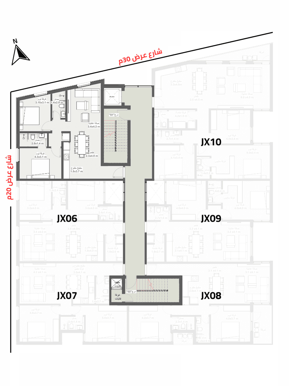 Unit Location Plan for Luxury Apartment 05