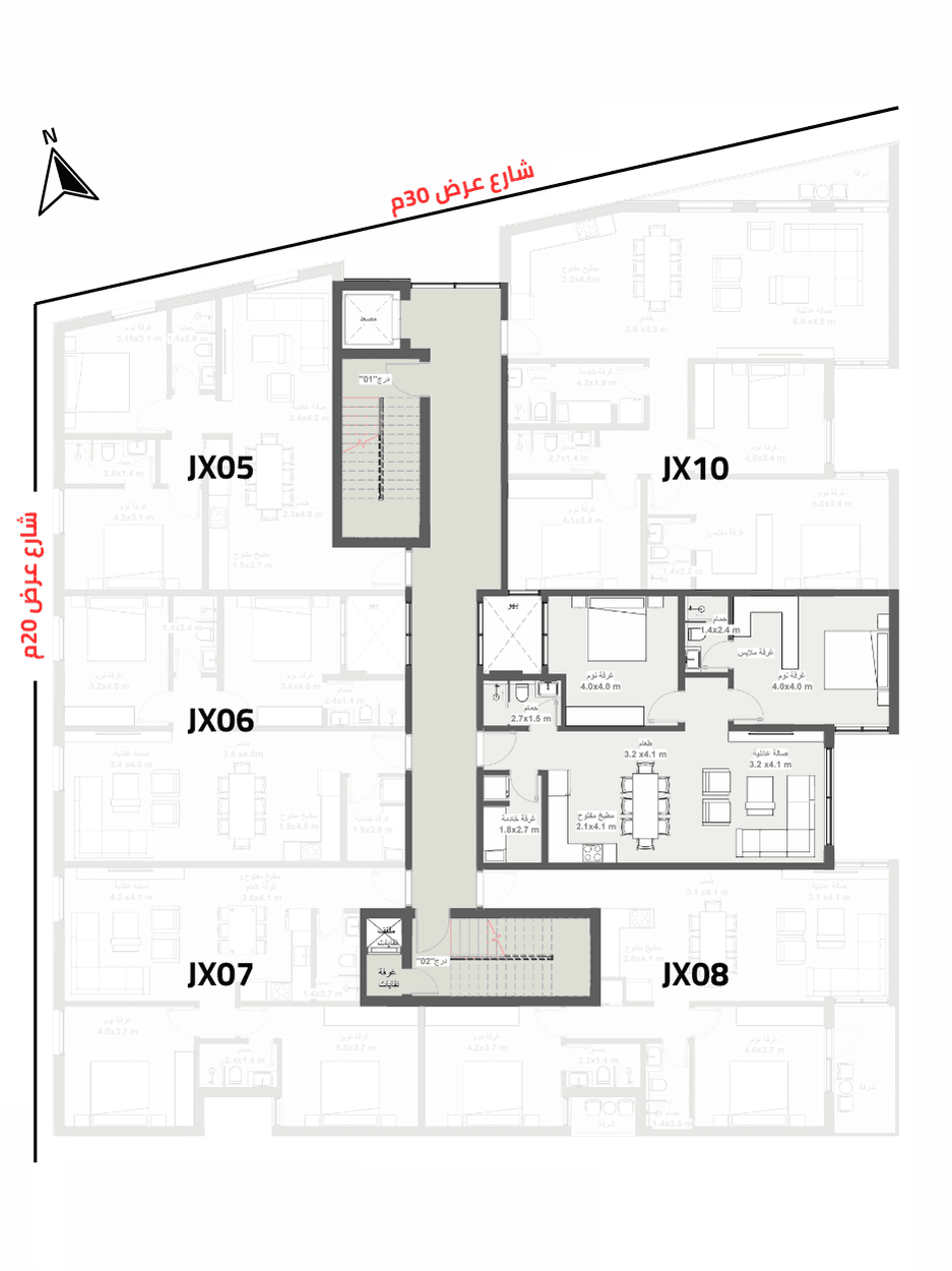 Unit Location Plan for Luxury Apartment 09