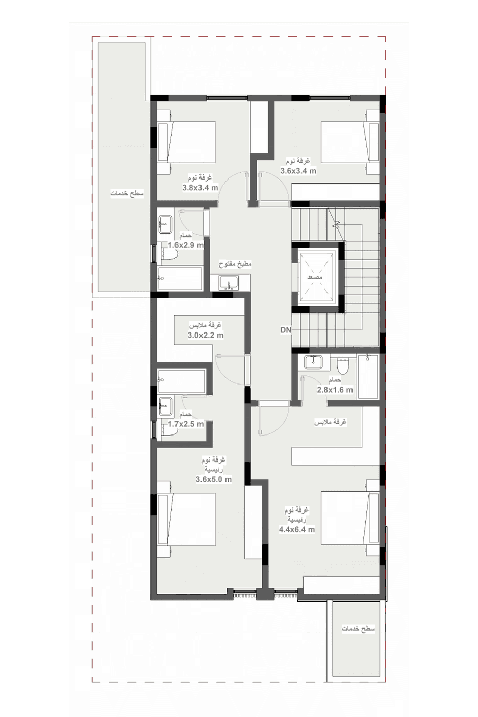 First Floor for Duplex villa (B) DP03