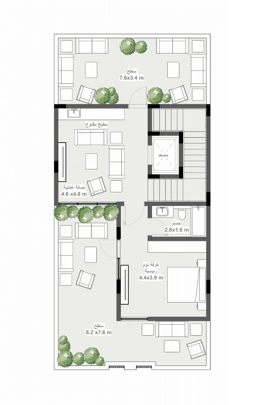 Second Floor for Duplex villa (B) DP03