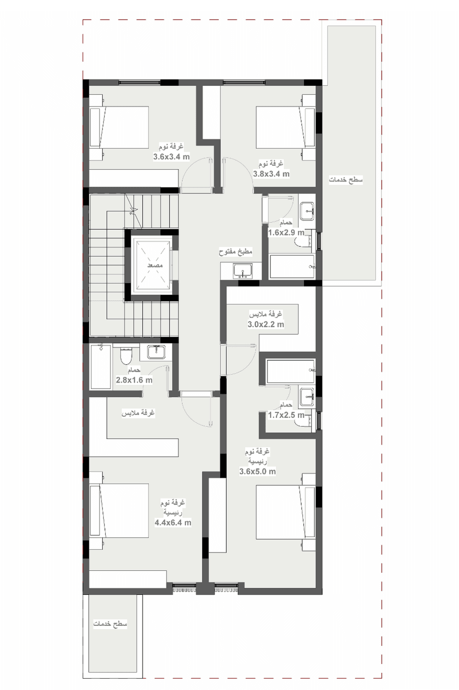 First Floor for Duplex villa (B) DP04