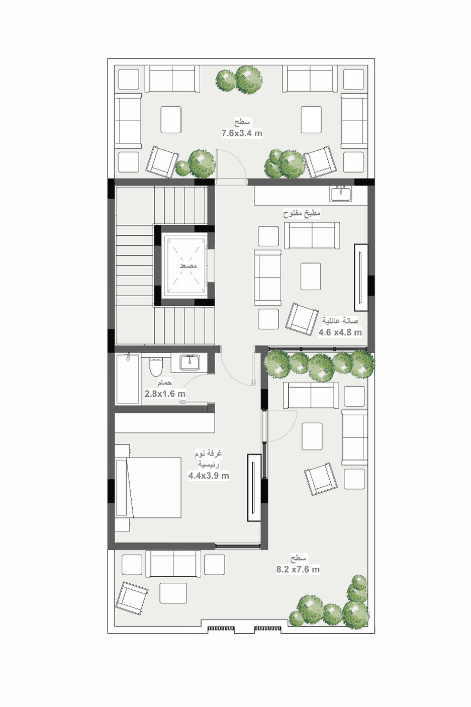Second Floor for Duplex villa (B) DP04