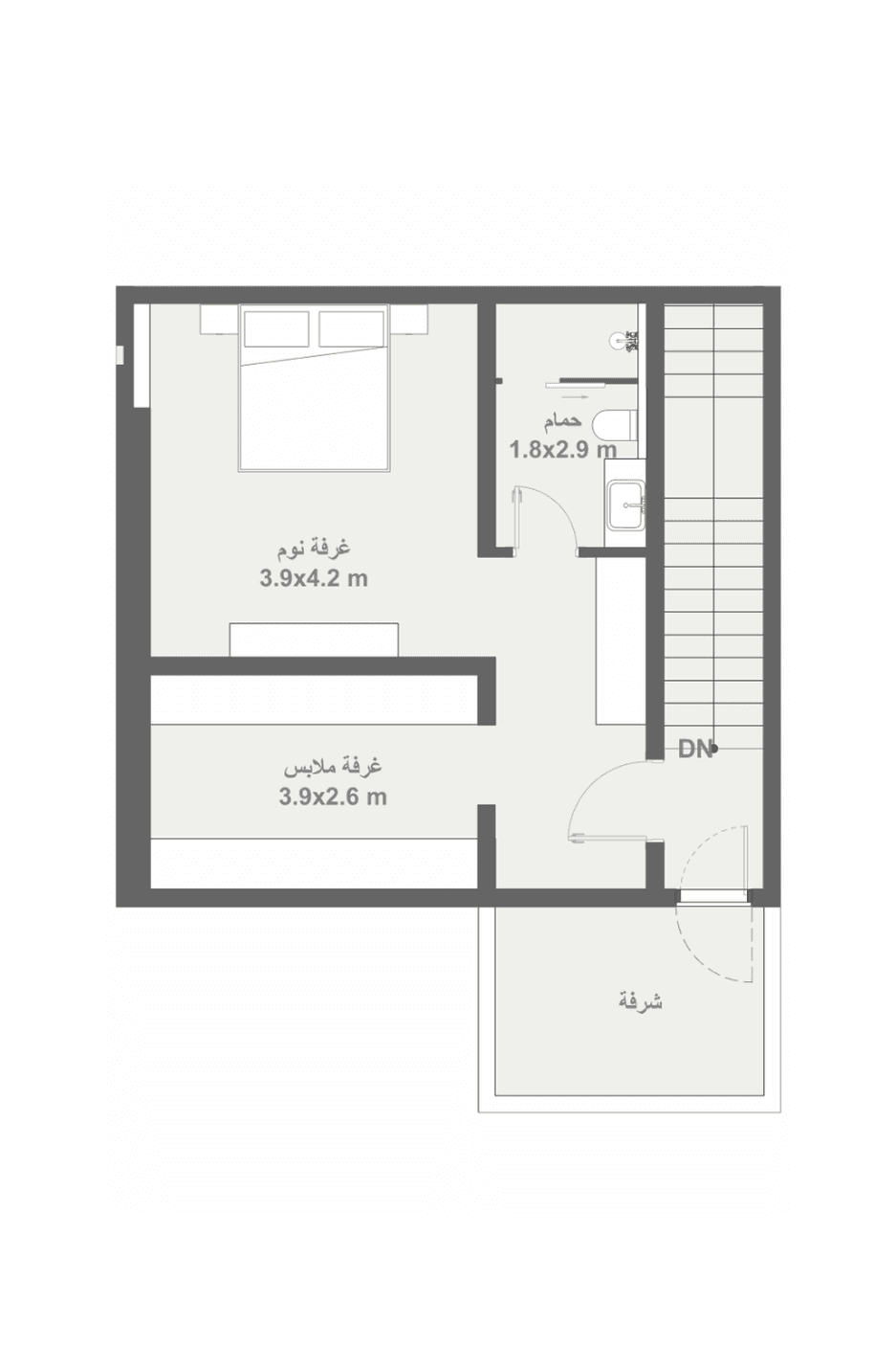 fFirst Floor (Detailed) for Townhouse TH01
