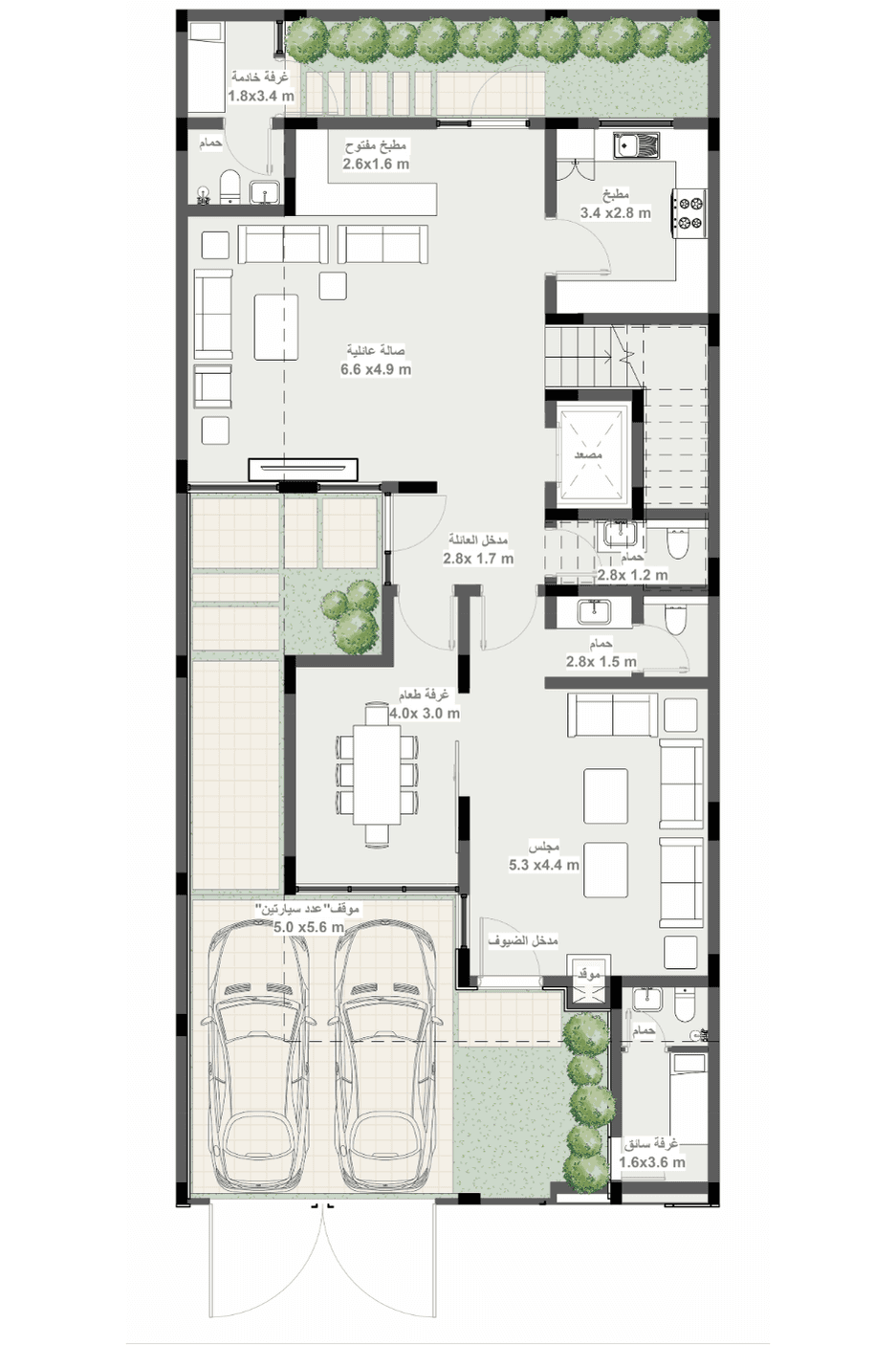 Ground Floor for Duplex villa (A) DP01