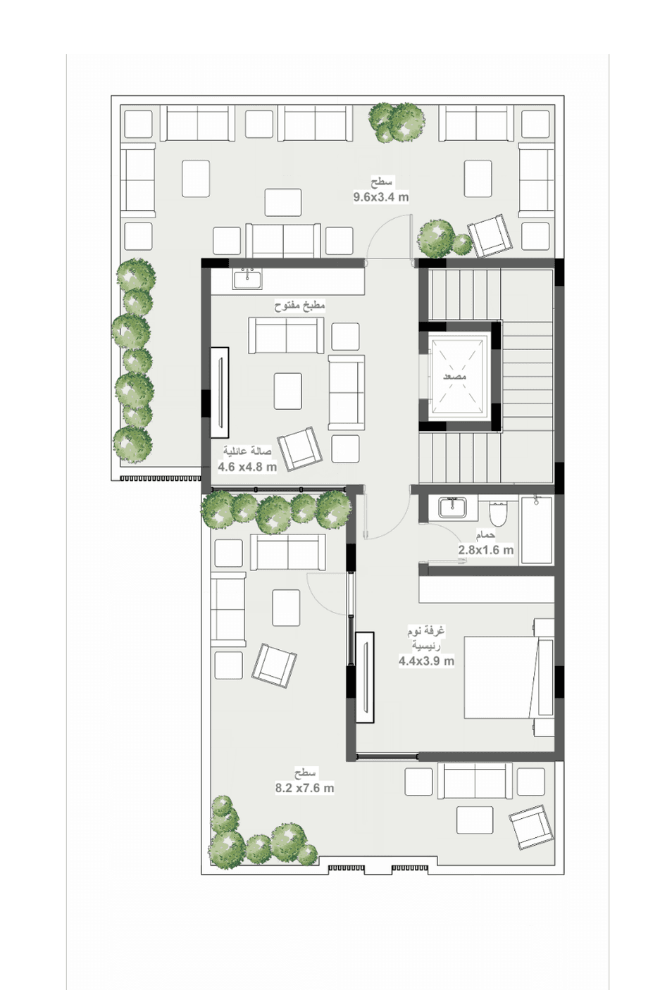 Second Floor for Duplex villa (A) DP01